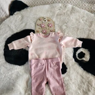 🐻 ensemble 2 pièces rose 3 mois 